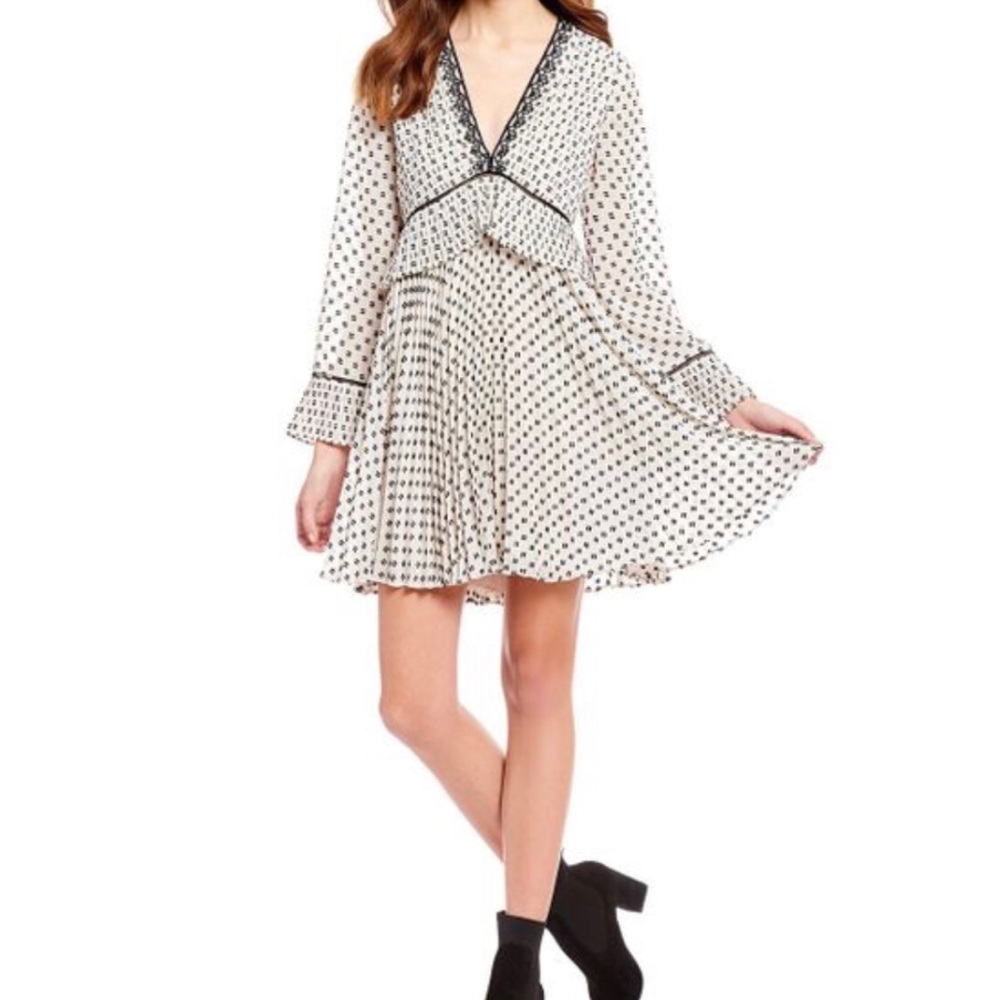 Never Worn Chelsea & Violet Clio Dot Mini Dress
